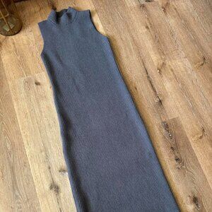 Zara knit ribbed turtleneck Maxi Dress size M
